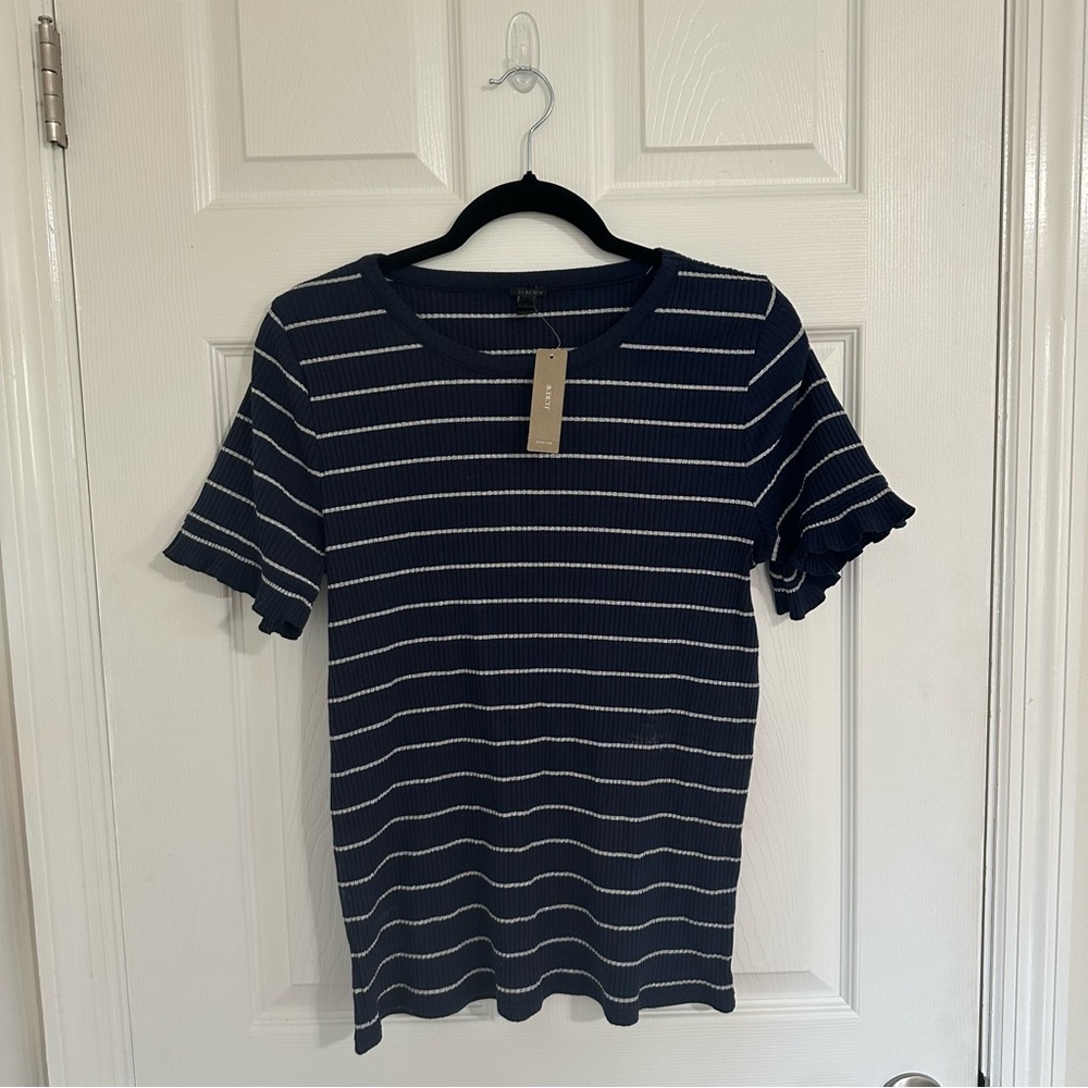 J. CREW: Ruffled Hem Sleeves